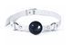 Кляп силиконовый Feral Feelings Silicon Ball Gag White/Black, белый ремень, черный шарик SX3976 фото