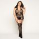 Бодистокинг с имитацией чулок Size Plus Black SO4992 фото 1