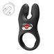 Эрекционное виброкольцо с двойной стимуляцией клитора Fun Factory NŌS PRO Black, 2 мотора SX3703 фото 3