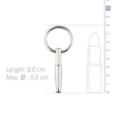 Порожнинний уретральний стимулятор Sinner Gear Unbendable – Hollow Penis Plug, довжина 4см, діам.8мм SO4580 фото