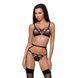 Пояс-стрепы с подвязками для чулок Passion Exclusive MEGGY GARTER BELT S/M, black PS27708 фото 1