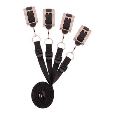 Фіксатор рук і ніг для ліжка Rosy Gold - Under-Mattress Restraint Set SX3911 фото
