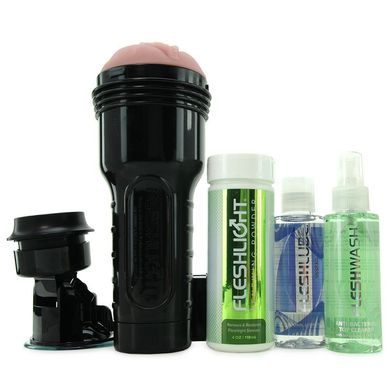 Мастурбатор Fleshlight Pink Lady Original Value Pack: присоска, смазка, чистящее и восстанавливающее F19556 фото