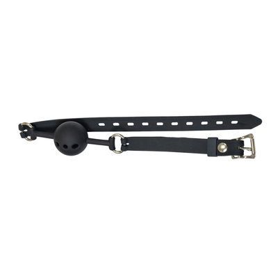 Повітропроникний кляп із силіконовою кулькою Punishment &ndash; Silicone Ball Gag &ndash; Black SX2233 фото