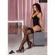 Чорні панчохи з ефектом тату Passion ST111 3/4 (20 den), nero SO4280 фото 3