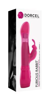 Вібратор Dorcel Furious Rabbit з обертанням і зворотно-поступальними рухами головки, вібрація MD1571 фото