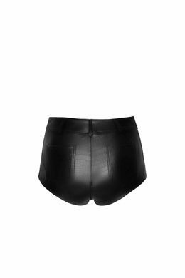 Шортики Noir Handmade F318 Wild, S, black, під латекс, крокодиловий принт, з доступом SX0333 фото