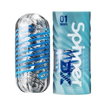 Мастурбатор Tenga Spinner DX 01 Drops, с упругой стимулирующей спиралью внутри, нежное воздействие SX2733 фото