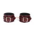 Кожаные поножи Liebe Seele Wine Red Ankle Cuffs, съемная цепочка-крепление