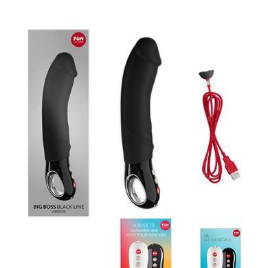 Вібратор для точки G Fun Factory BIG BOSS black, дуже потужний, 23,5 см SX0929 фото