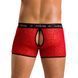 Мужские прозрачные боксеры Passion 046 SHORT PARKER S/M Red, сетка, под леопард SO7610 фото 2