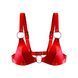 Ліф з натуральної шкіри Feral Feelings - Bikini Top Red SO9422 фото