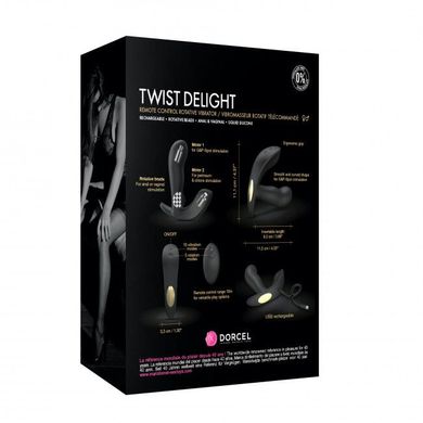 Универсальный вибратор с жемчужным массажем Dorcel TWIST DELIGHT SO5080 фото