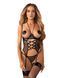 Корсет Obsessive Dominna cupless corset & crotchless thong S/M SX3563 фото 1