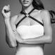 Портупея из экокожи Bijoux Indiscrets MAZE &mdash; Cross Chest Harness Black SO6635 фото 2