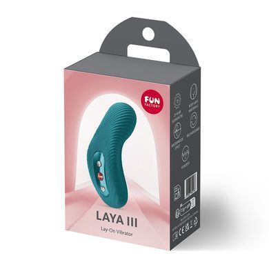 Накладной вибратор Fun Factory LAYA III Bottle Green, эффект постукивания пальцем SX3698 фото