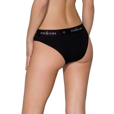 Трусики с прозрачной вставкой Passion PS006 PANTIES S, black SO4233 фото