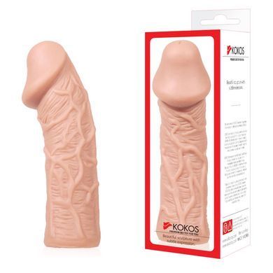 Насадка на член Kokos Extreme Sleeve ES.05 размер M, утолщающая, стимулирующий рельеф SO1277 фото