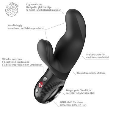 Вибратор-кролик Fun Factory MISS BI Black (мятая упаковка!!!) SX4301-R фото