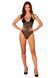 Прозрачное боди Obsessive Selinne teddy XS/S Black, мелкая сетка, двойные бретели SO8664 фото 6