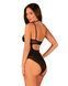 Прозрачное боди Obsessive Selinne teddy XS/S Black, мелкая сетка, двойные бретели SO8664 фото 2