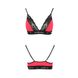 Эластичный топ с кружевом Passion PS001 TOP L, red-black SO4183 фото 4