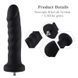Силиконовый фаллоимитатор для секс-машин Hismith 7.1&Prime; Anal Dildo Black, система KlicLok SO6201 фото 2