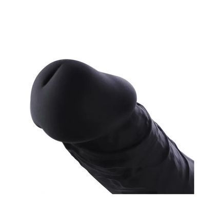 Фалоімітатор для секс-машин Hismith 8.3&Prime; Silicone Dildo Black, система KlicLok, гнучкий стрижень SO9971 фото