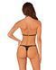Полупрозрачный комплект Obsessive Celia Noir 2-pcs set XL/2XL, бюстгальтер, стринги SO7867 фото 2