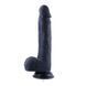 Фалоімітатор для секс-машин Hismith 8.3&Prime; Silicone Dildo Black, система KlicLok, гнучкий стрижень SO9971 фото 5