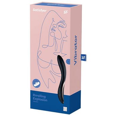 Вибратор с жемчужной стимуляцией точки G Satisfyer Rrrolling Explosion Black SO6074 фото