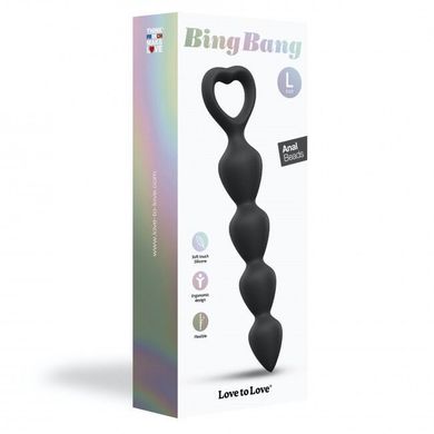 Анальний ланцюжок Love To Love BING BANG L - BLACK ONYX SO5083 фото