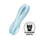 Кліторальний вібратор Satisfyer Threesome 1 Light Blue з трьома гнучкими пальчиками SO6986 фото