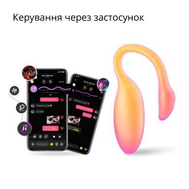 Смарт-виброяйцо Magic Motion Flamingo Max Orange 2 в 1: виброяйцо и тренажер Кегеля, 10 режимов SX2193 фото
