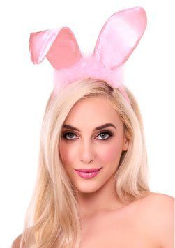 Вушка зайки Leg Avenue Bendable Marabou Trimmed Satin Bunny Ears Pink SX5001 фото