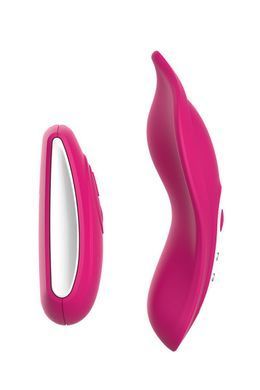 Вібратор у трусики Liebe Panty Vibe Recargable Cerise, нагрів до 39 &deg;C, пульт, трусики S-M в комплекті SX1594 фото