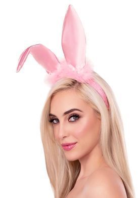 Вушка зайки Leg Avenue Bendable Marabou Trimmed Satin Bunny Ears Pink SX5001 фото