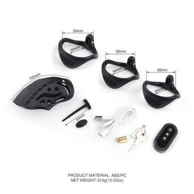 Клетка для члена с электростимуляцией LOCKINK SEVANDA Nautilus Estim Chastity Cage SX2838 фото
