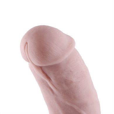 Силіконовий фалоімітатор для секс-машин Hismith 8.3&Prime; Silicone Dildo, вигнутий, система KlicLok SO6205 фото