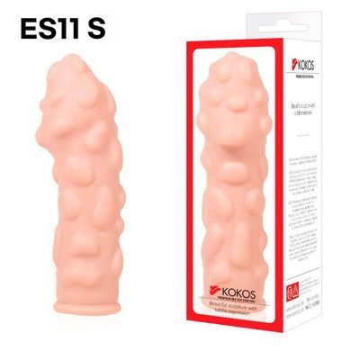 Насадка на член Kokos Extreme Sleeve ES.11 размер S, утолщающая, стимулирующий рельеф SX4610 фото