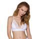 Эластичный топ с кружевом Passion PS001 TOP L, white SO4187 фото