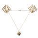 Зажимы для сосков с тяжелой подвеской LOCKINK Adjustable Nipple Clamps with Heavy Pendant, под золото SX0846 фото 1