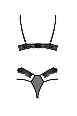 Еротичний комплект Passion DOLLY SET, S/M, black, з відкритими чашками SO9705 фото