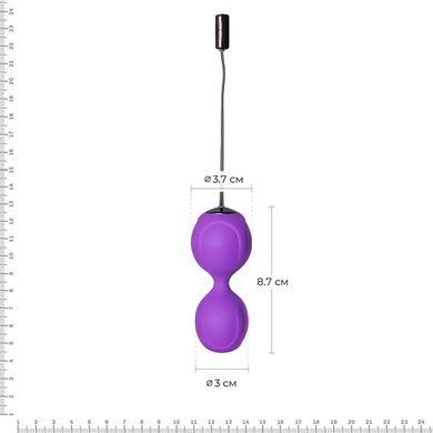 Вагинальные шарики с вибрацией Adrien Lastic Kegel Vibe Purple, диаметр 3,7см AD40753 фото
