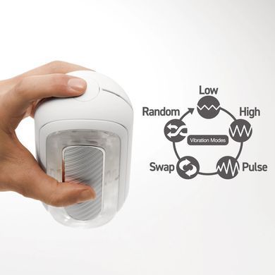 Мастурбатор Tenga Flip Zero Gravity Electronic Vibration White SX3178 фото