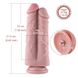 Двойной дилдо для секс-машин Hismith 8.5” Two Cocks One Hole Silicone Dildo SO6206 фото 7