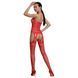 Бодістокінг Passion ECO BS006 red, з доступом, халтер, імітація підв&rsquo;язок SO7077 фото 2