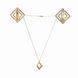 Зажимы для сосков с легкой подвеской LOCKINK Adjustable Nipple Clamps with Light Pendant, золотистые SX0848 фото 1