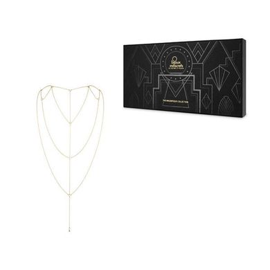 Цепочка для спины Bijoux Indiscrets Magnifique Back and Cleavage Chain - Gold, украшение для тела SO2657 фото