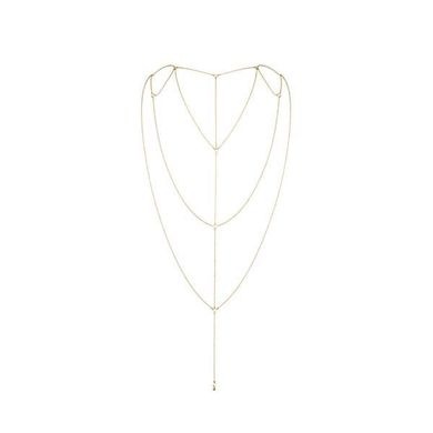 Цепочка для спины Bijoux Indiscrets Magnifique Back and Cleavage Chain - Gold, украшение для тела SO2657 фото